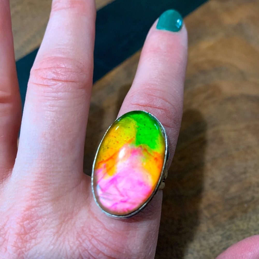 Beautiful Dichroic Glass Ring